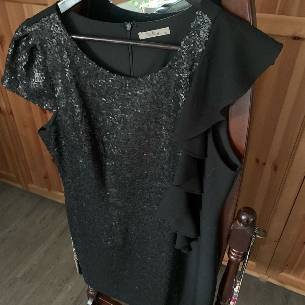 XL sequins cocktail dress worn once.  Darling brand